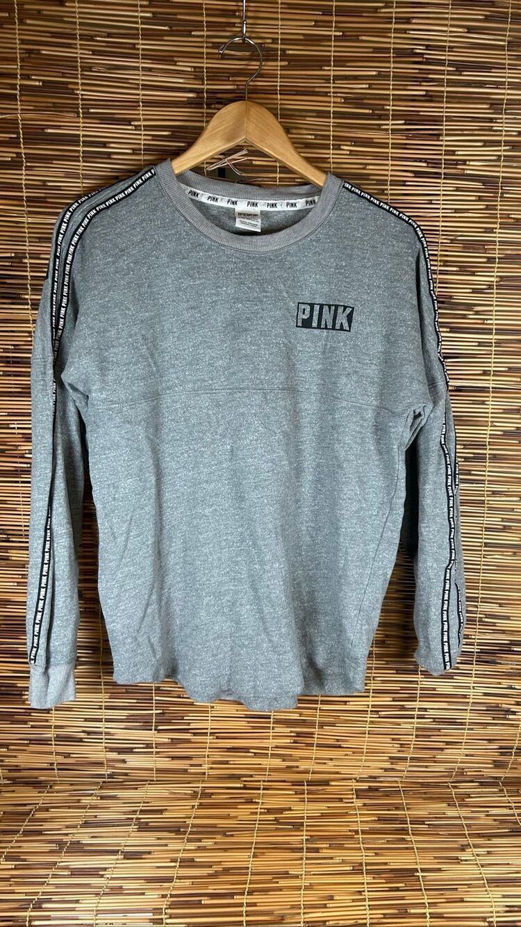 PINK Victoria's Secret Extra Small (XS) Grey Sweatshirt